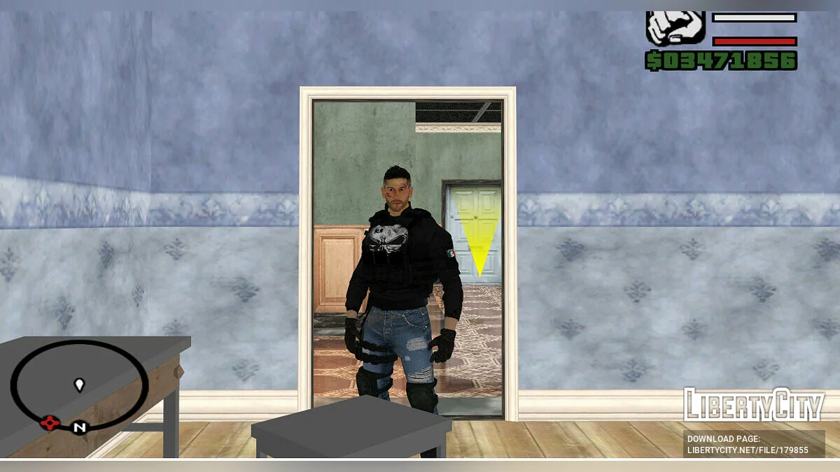 Punisher in Mexican Special Forces uniform / GTA San Andreas