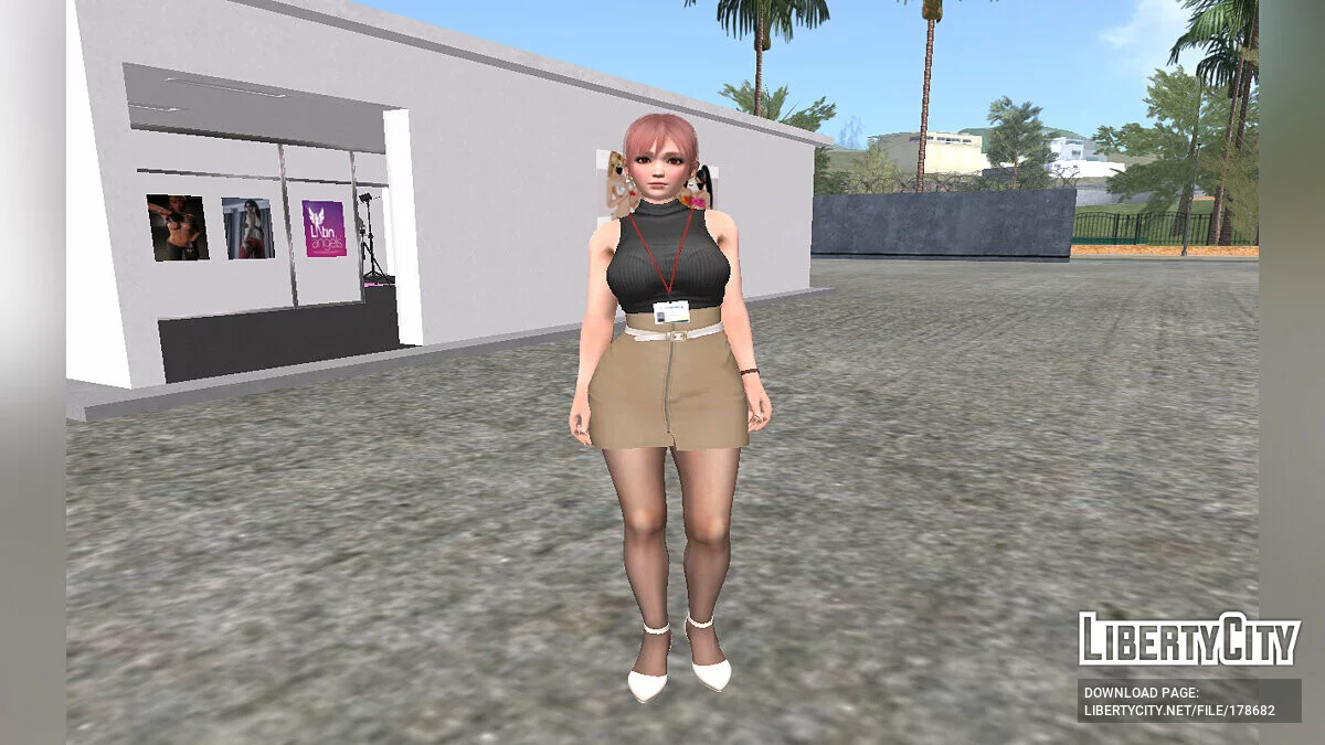 Honoka dalam Pakaian Kantor / GTA San Andreas