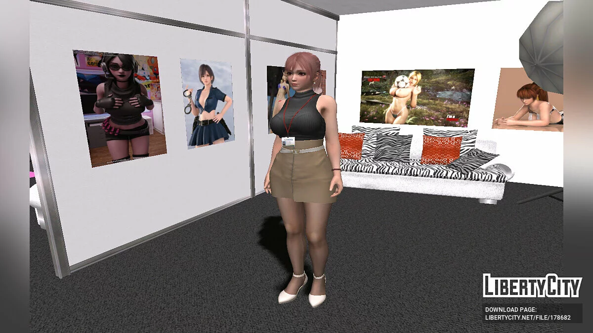 Honoka dalam Pakaian Kantor / GTA San Andreas