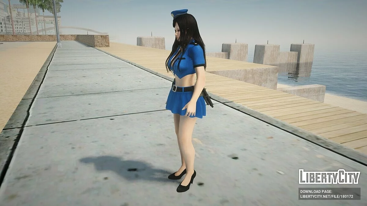Kokoro dalam Kostum Polisi / GTA San Andreas
