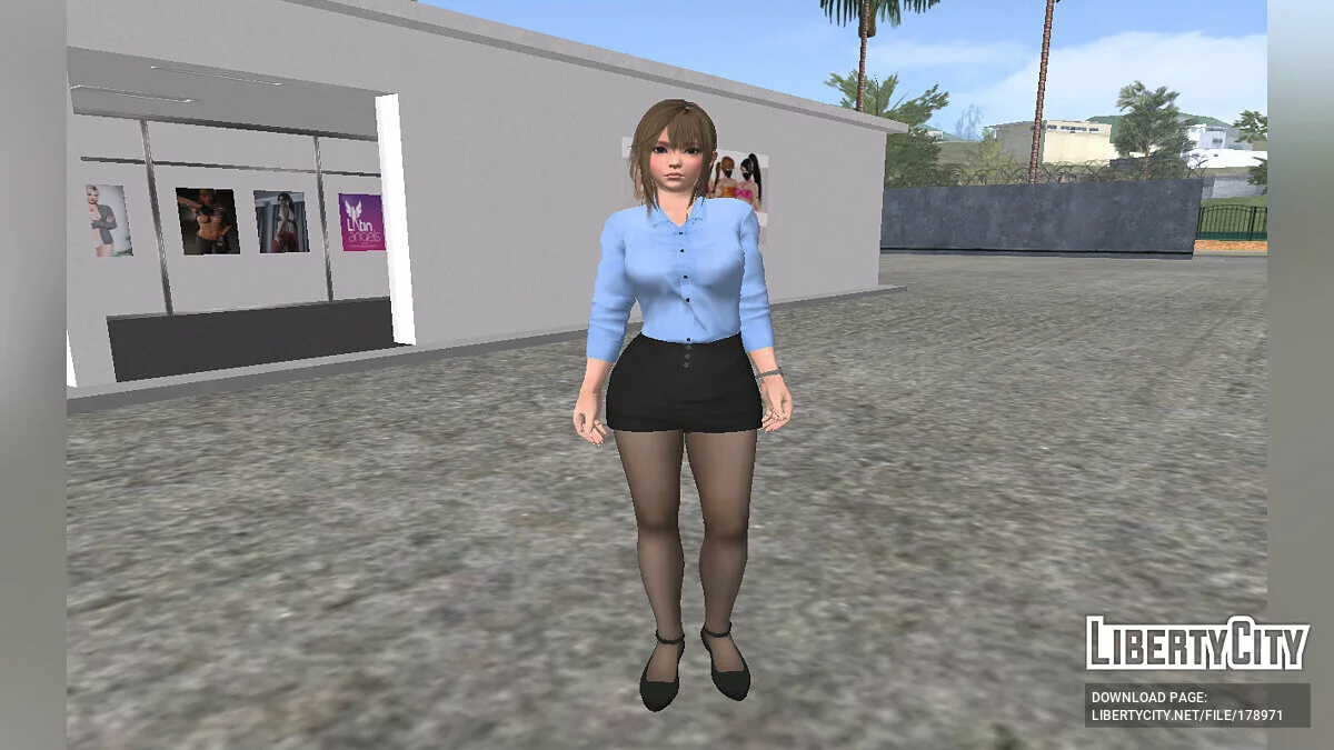 Misaki en uniforme scolaire / GTA San Andreas