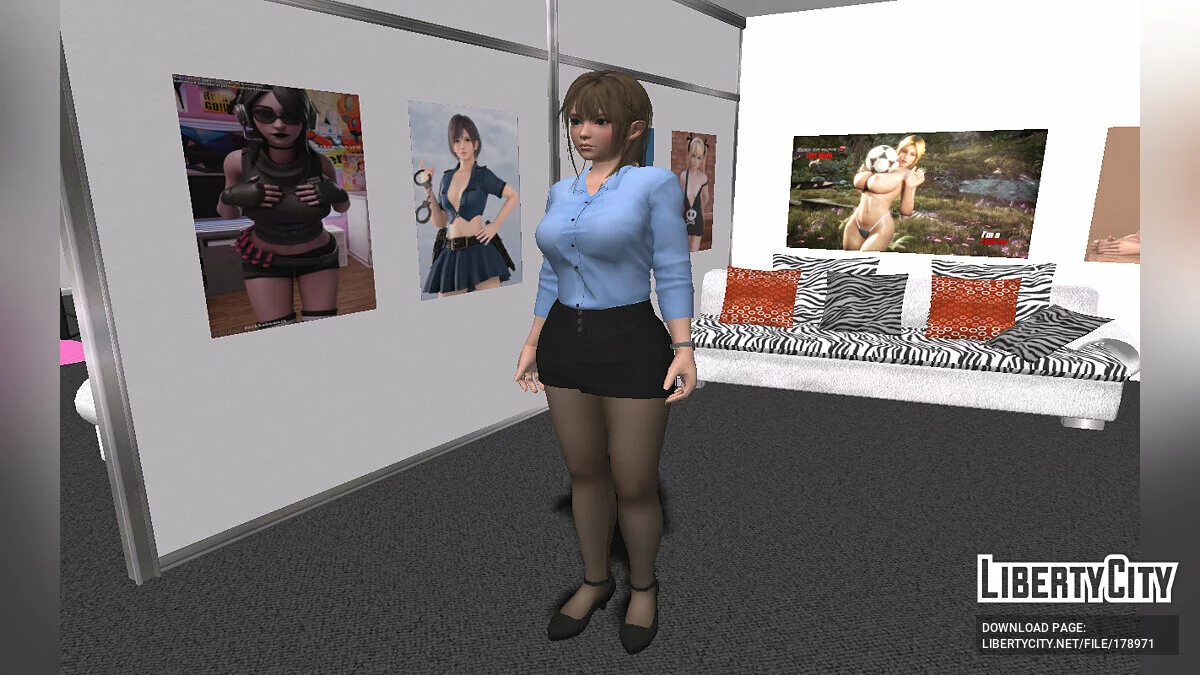 Misaki en uniforme scolaire / GTA San Andreas