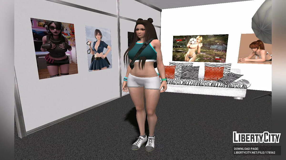 Mai Shiranui con traje de entrenamiento / GTA San Andreas