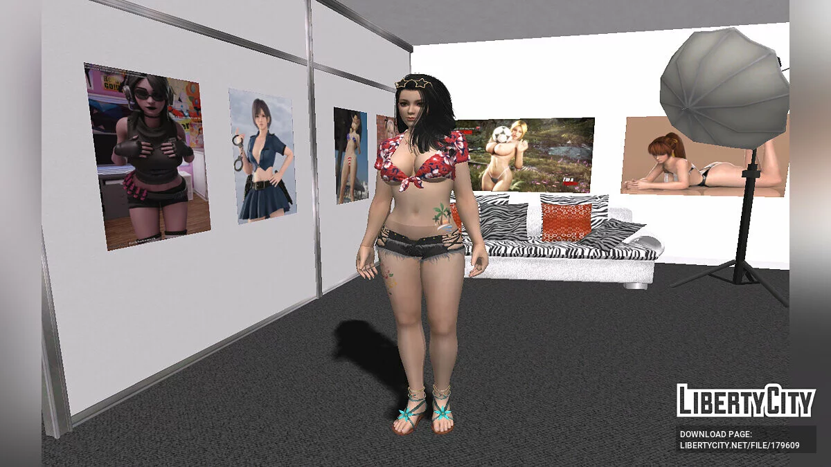 Momiji in a sexy outfit / GTA San Andreas