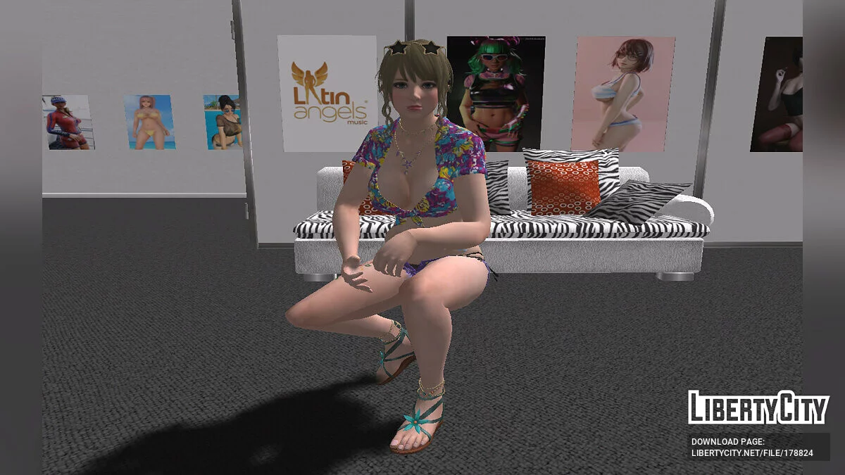 Monica in a sexy outfit / GTA San Andreas