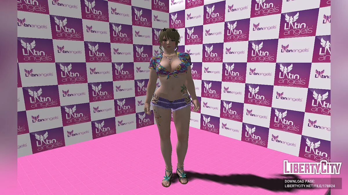 Monica in a sexy outfit / GTA San Andreas