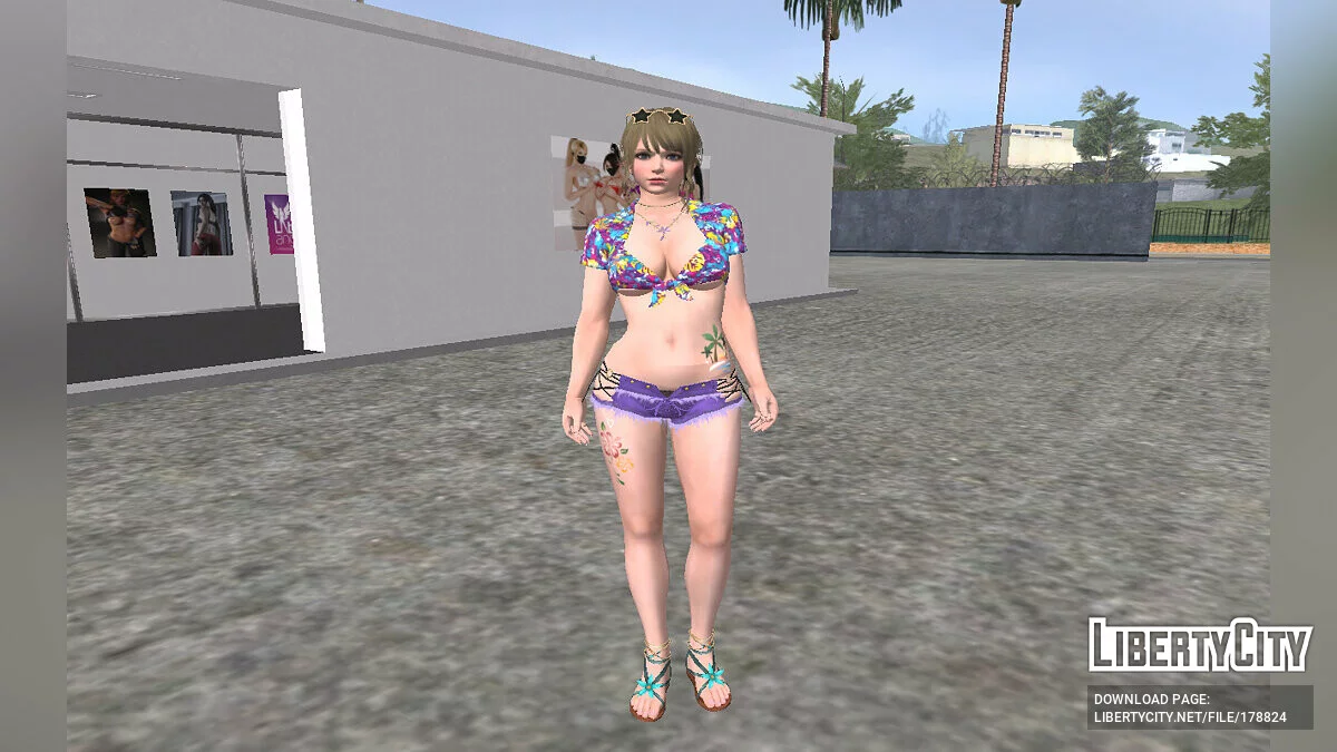 Monica in a sexy outfit / GTA San Andreas