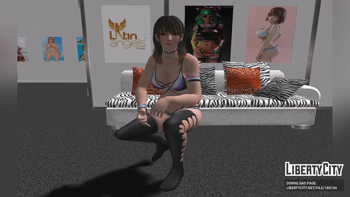 Nanami in underwear / GTA San Andreas