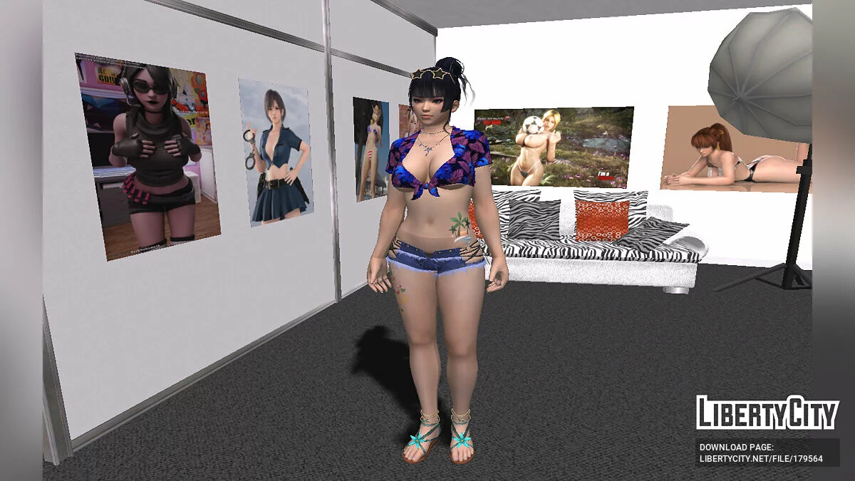 Nyotengu em traje sexy / GTA San Andreas