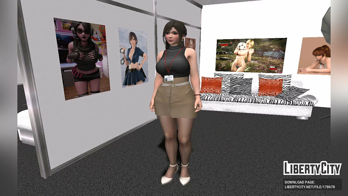 Sayuri dalam Pakaian Kantor / GTA San Andreas