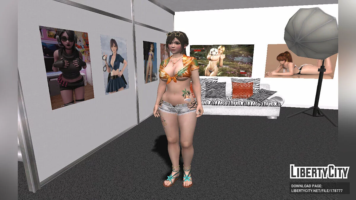 Sayuri in a sexy outfit / GTA San Andreas