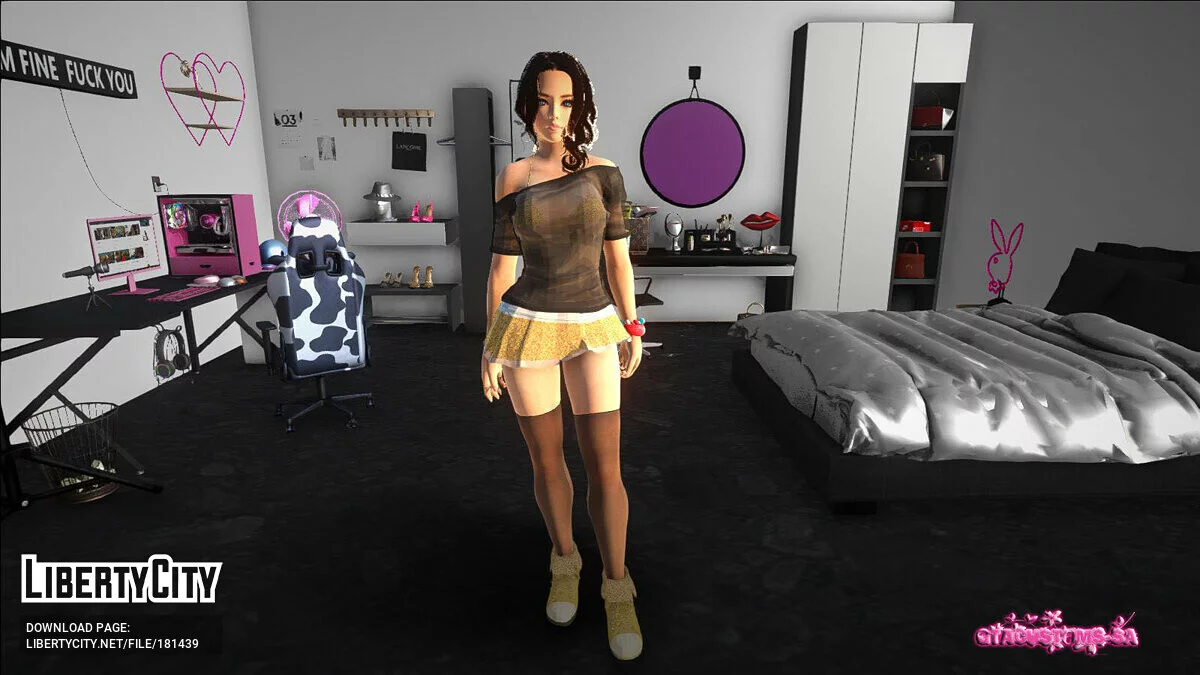 Melanie im Minirock / GTA San Andreas