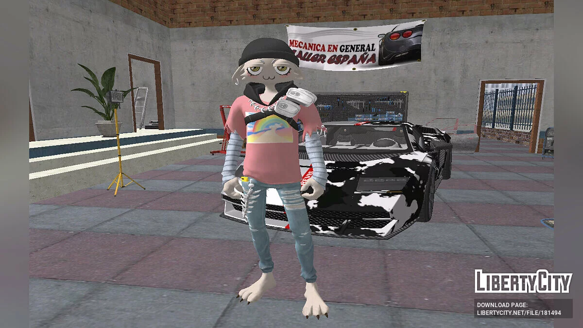 Meow Skull Cloud Nine Style from Fortnite / GTA San Andreas