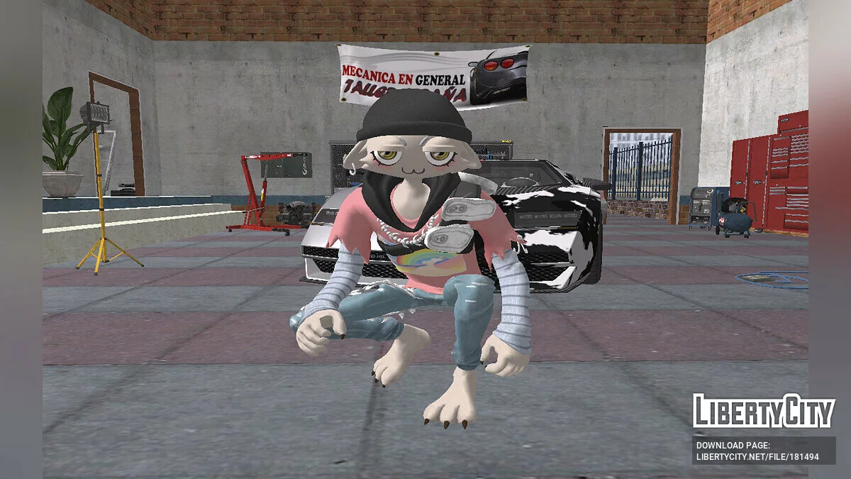 Meow Skull Cloud Nine Style from Fortnite / GTA San Andreas