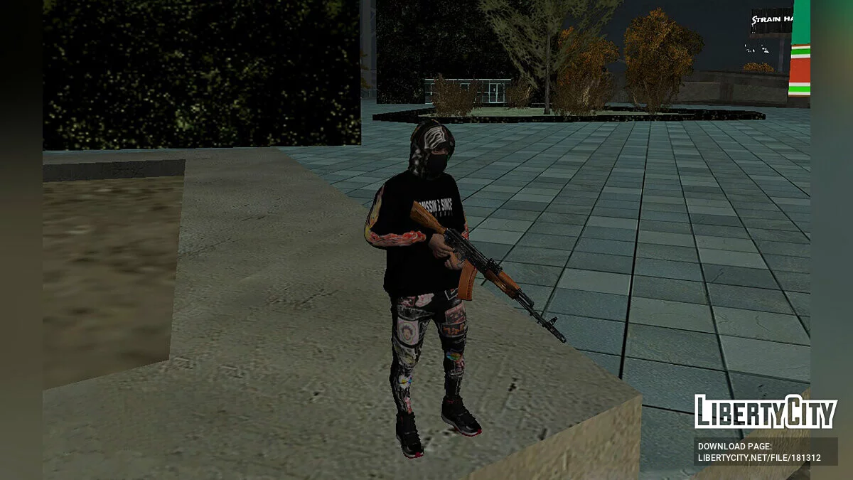 Персонаж в одязі Missing Since Thursday / GTA San Andreas