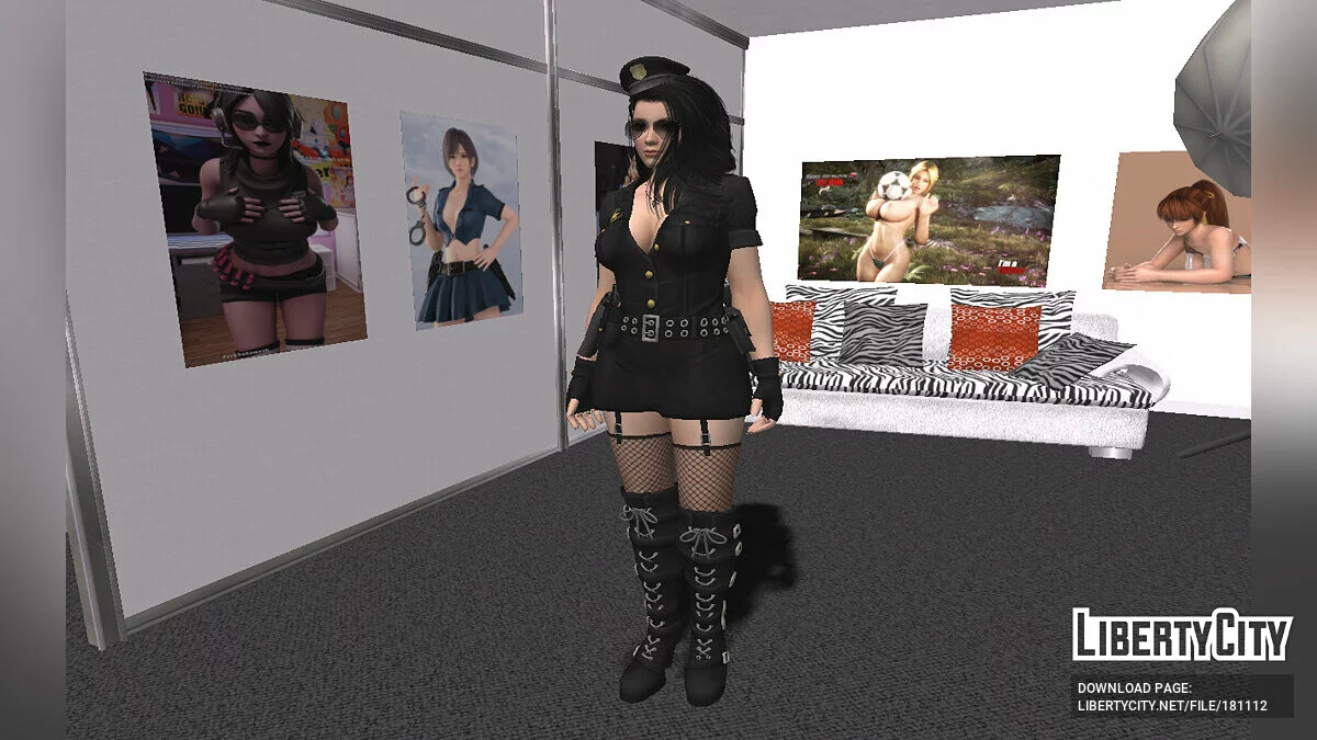 Momiji dalam seragam polisi / GTA San Andreas