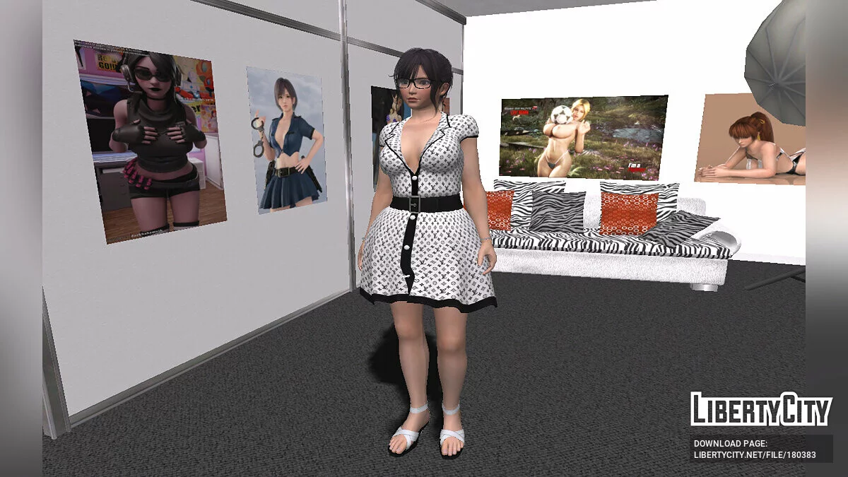 Nagisa - Kleid von Louis Vuitton / GTA San Andreas