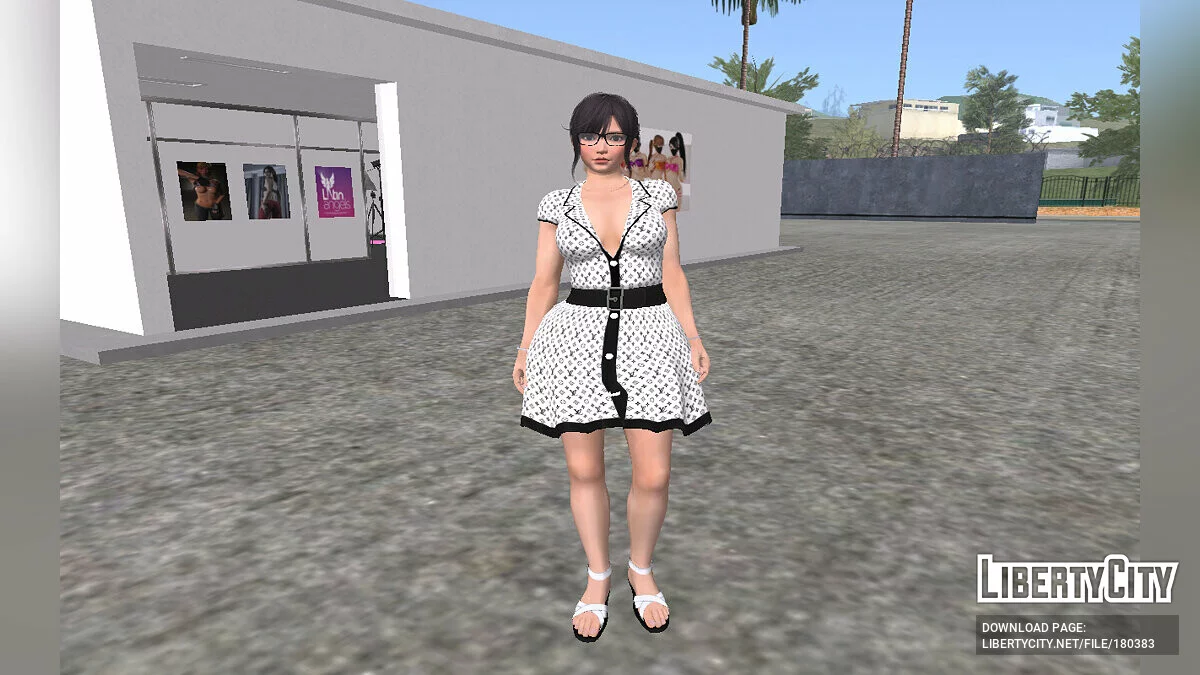 Nagisa - Kleid von Louis Vuitton / GTA San Andreas