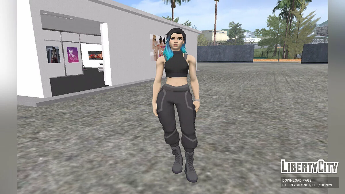 Ambitionierte Harfenistin aus Fortnite / GTA San Andreas