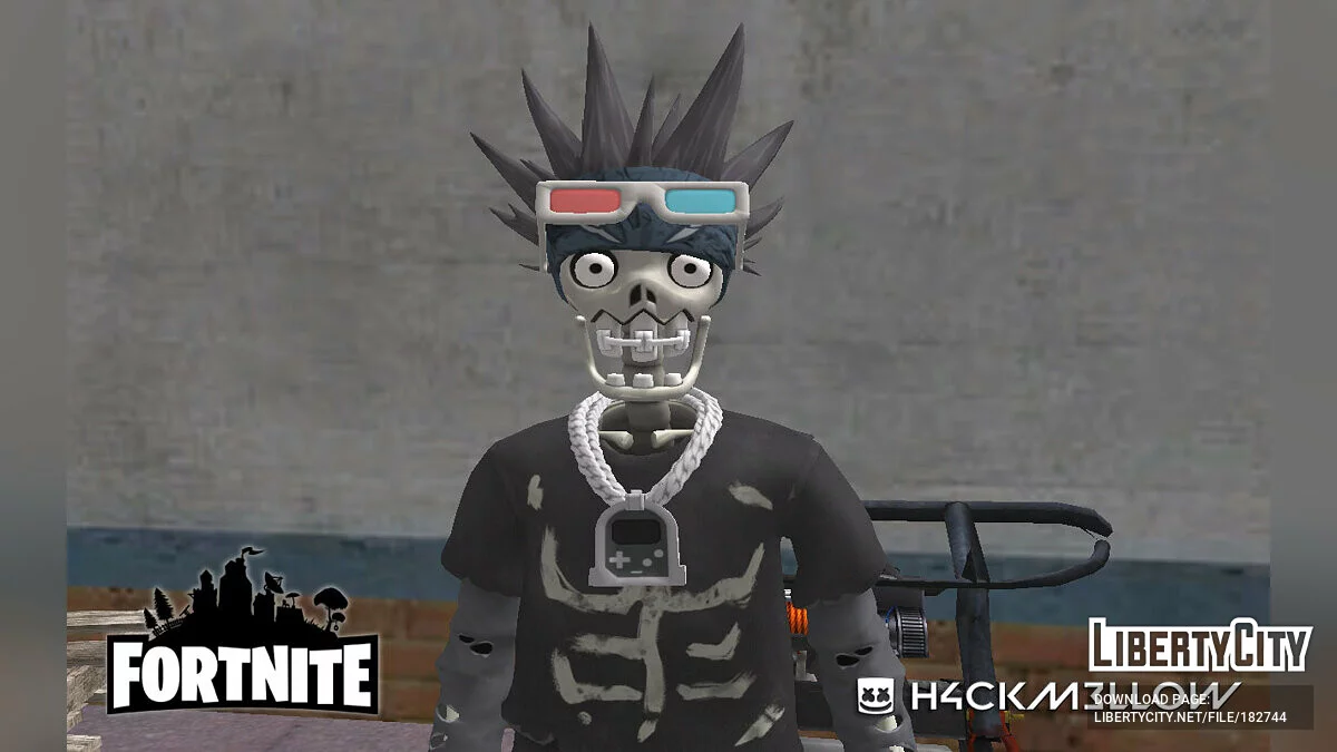 Bonejamin из Fortnite / GTA San Andreas