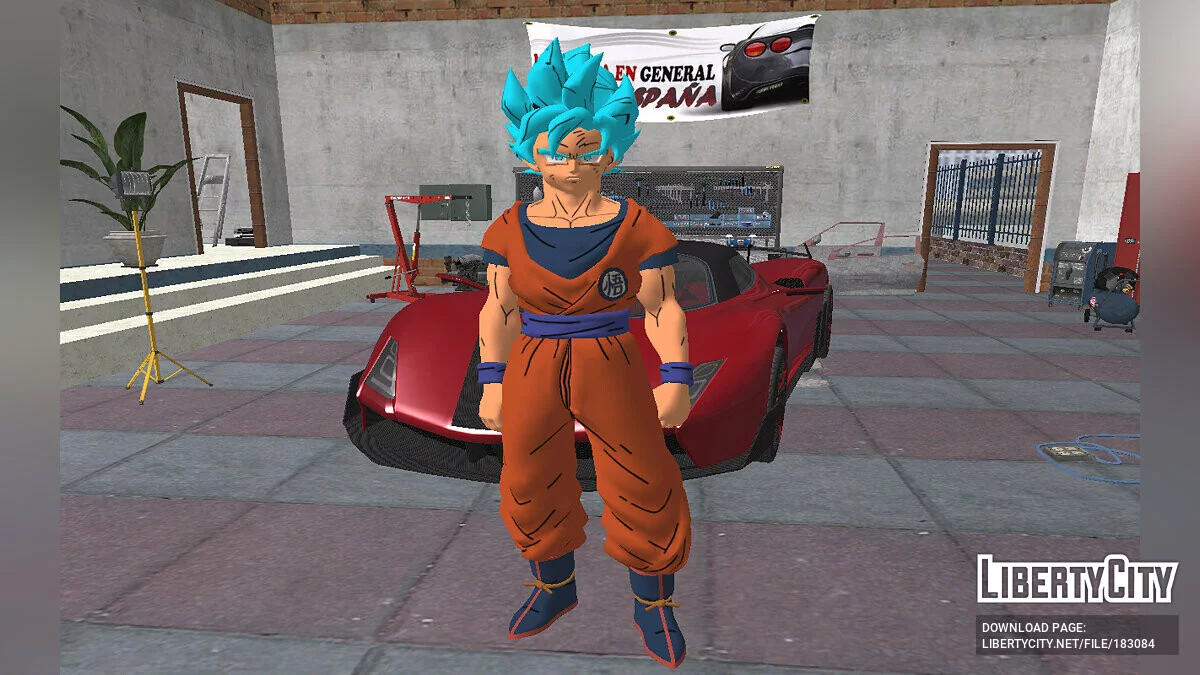 Fortnite中的Goku SSJBlue / GTA San Andreas