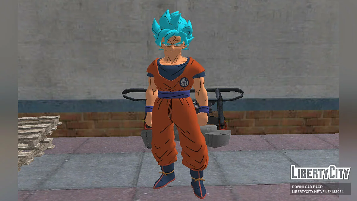 Fortnite中的Goku SSJBlue / GTA San Andreas