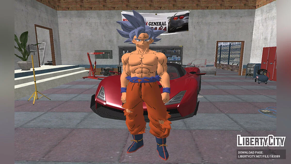 Goku Ultra de Fortnite / GTA San Andreas