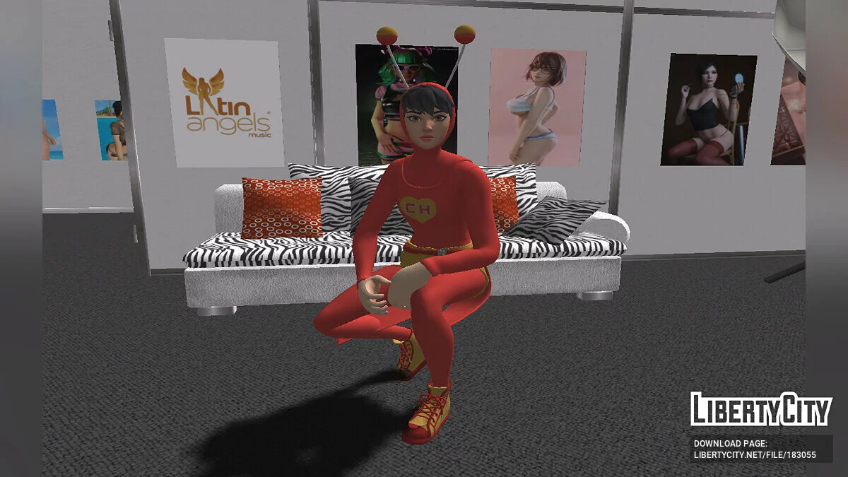 Heroína Colorada de Fortnite / GTA San Andreas