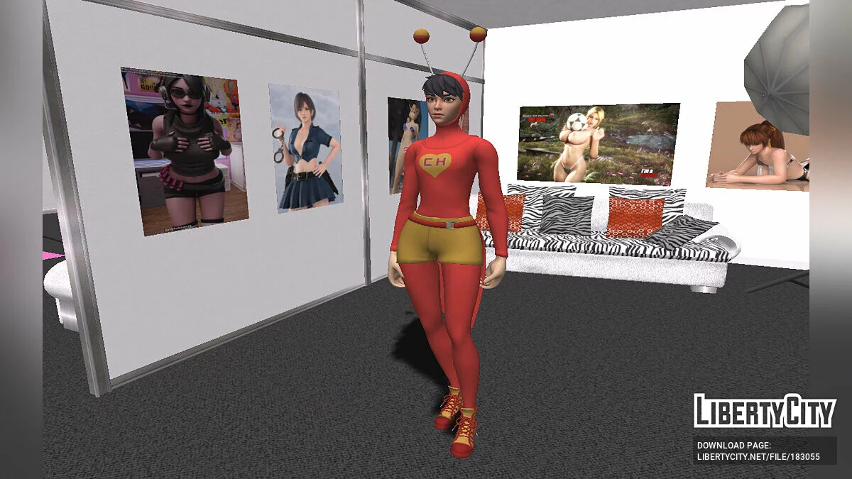Heroína Colorada de Fortnite / GTA San Andreas