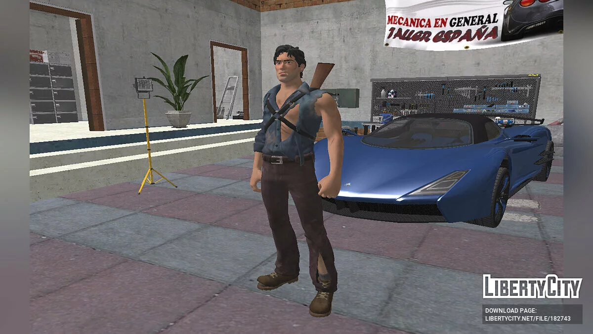 Эш Уильямс из Fortnite / GTA San Andreas
