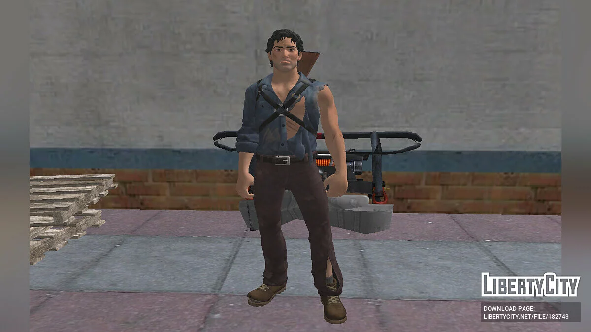 Эш Уильямс из Fortnite / GTA San Andreas