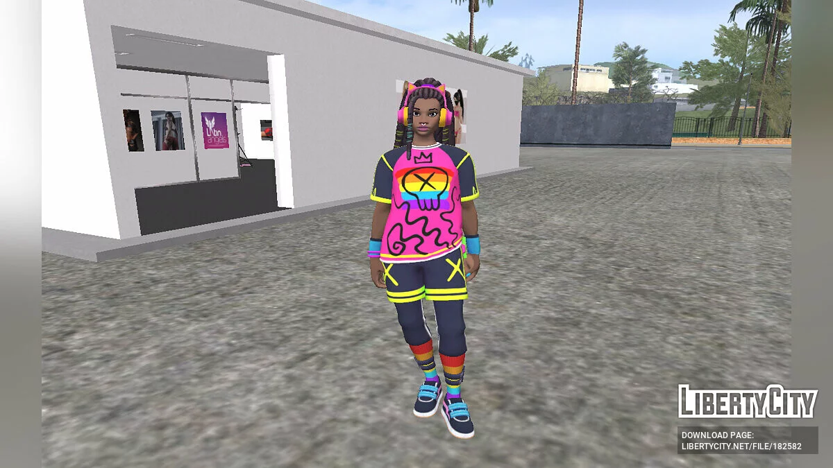 Mazy из Fortnite / GTA San Andreas