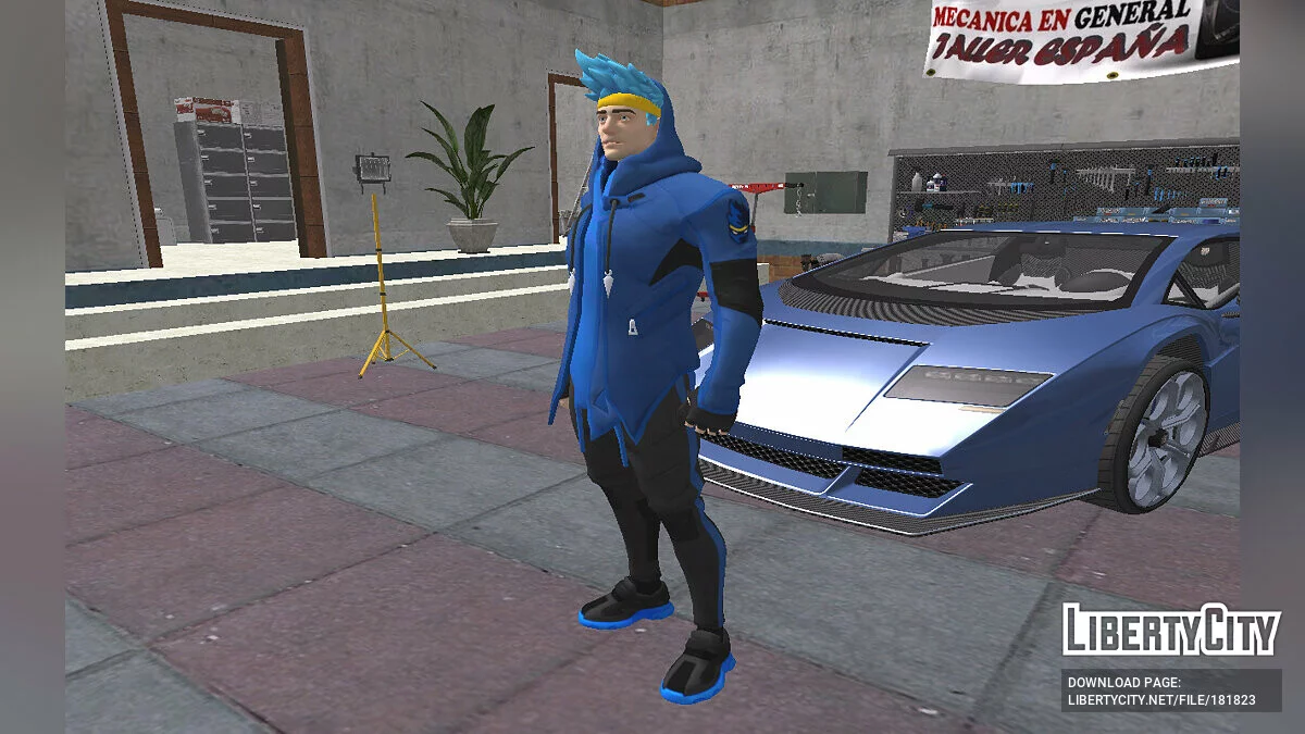 Ninja aus Fortnite / GTA San Andreas