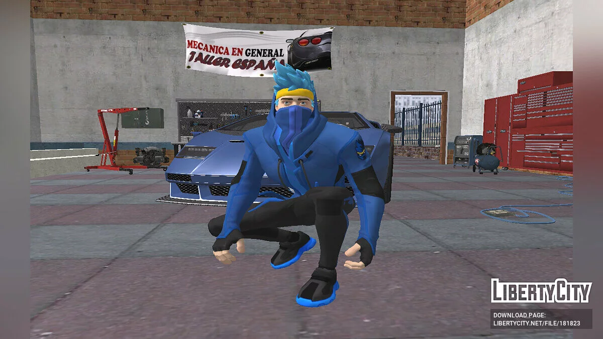 Ninja aus Fortnite / GTA San Andreas