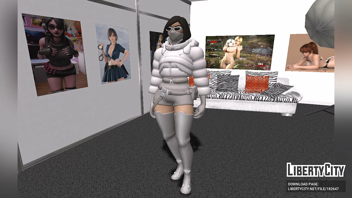 来自 Fortnite 的 Renee / GTA San Andreas