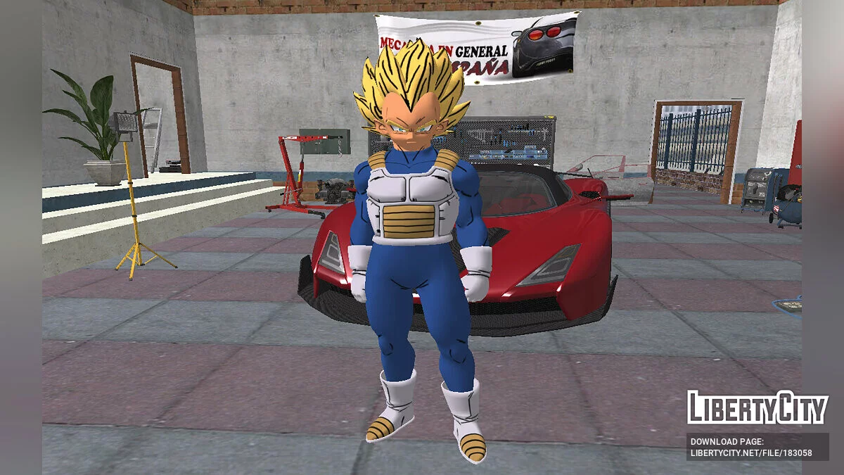 Vegeta SSJ de Fortnite / GTA San Andreas