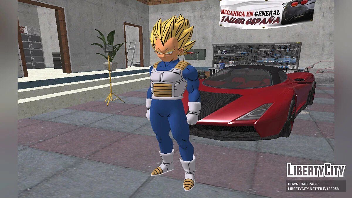 Vegeta SSJ de Fortnite / GTA San Andreas