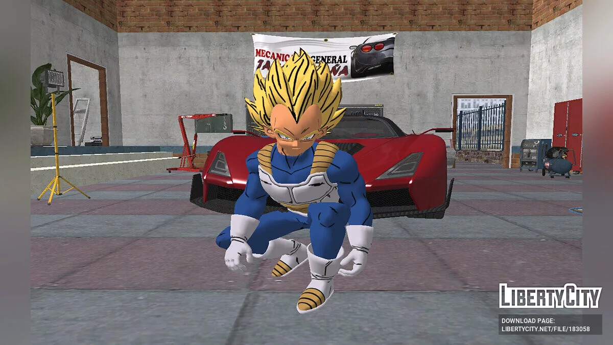 Vegeta SSJ de Fortnite / GTA San Andreas