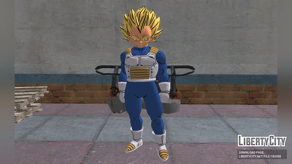 Vegeta SSJ de Fortnite / GTA San Andreas