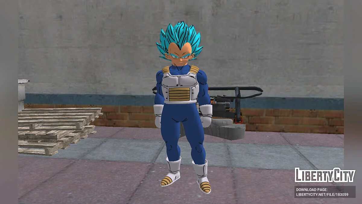 Vegeta SSJBlue de Fortnite / GTA San Andreas