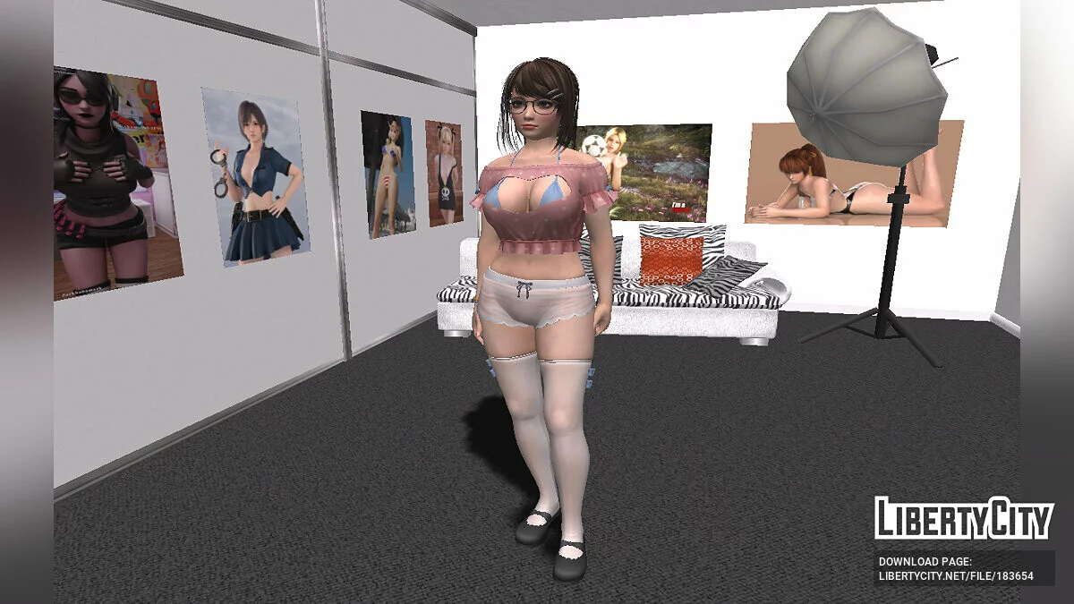 Tsukushi in a sexy outfit / GTA San Andreas