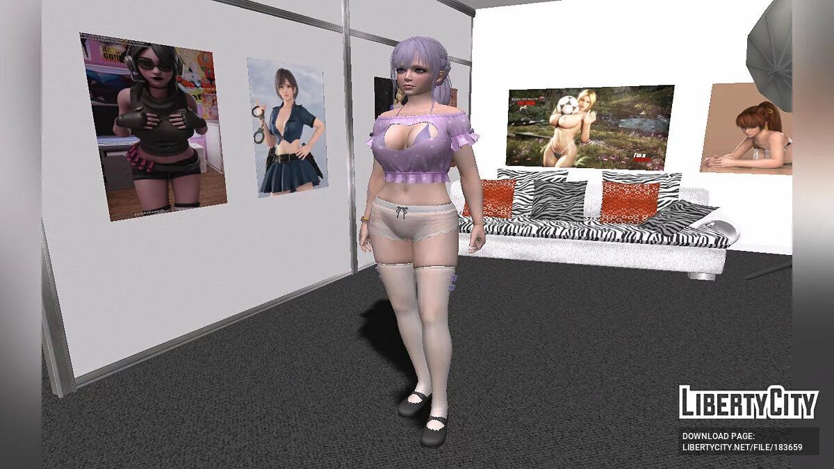 Fiona in a sexy outfit / GTA San Andreas