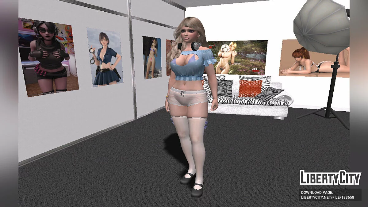 Amy in a Sexy Outfit / GTA San Andreas
