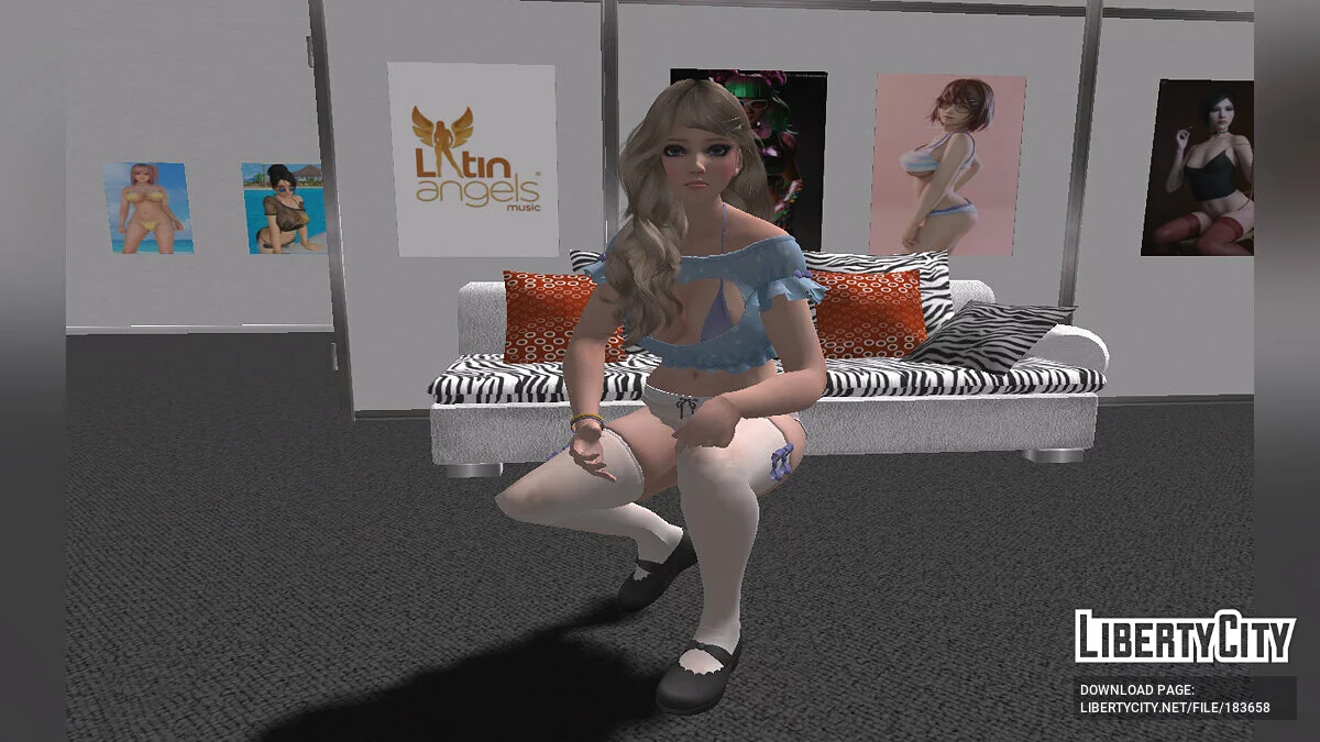 Amy in a Sexy Outfit / GTA San Andreas