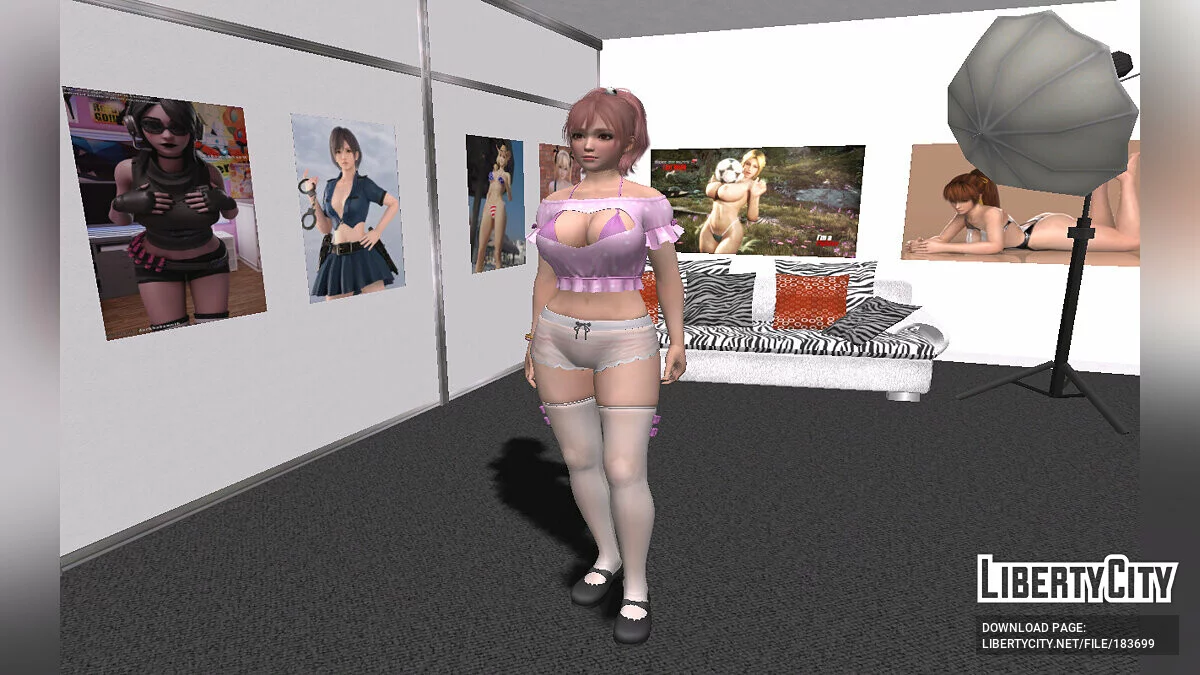 Honoka dalam pakaian seksi / GTA San Andreas