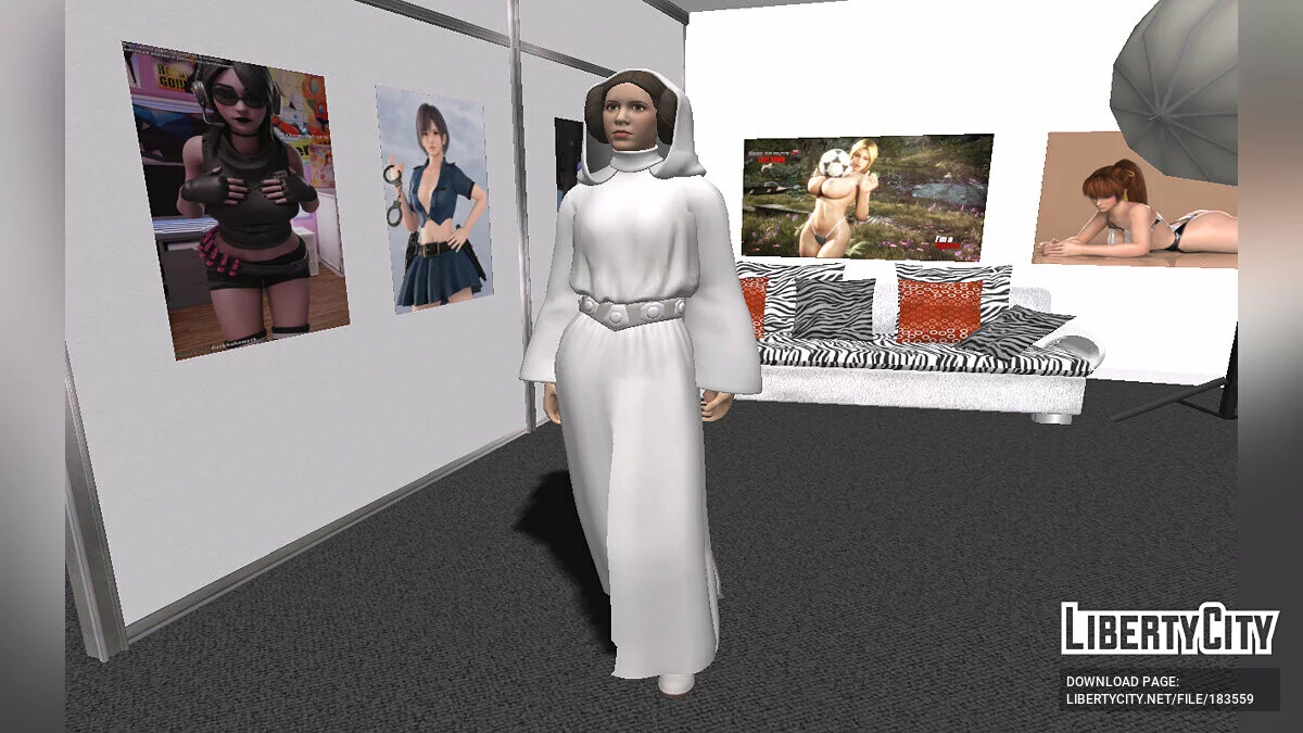 Leia Organa de Fortnite / GTA San Andreas