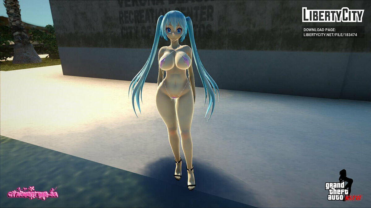 Download Hatsune Miku in bikini for GTA San Andreas