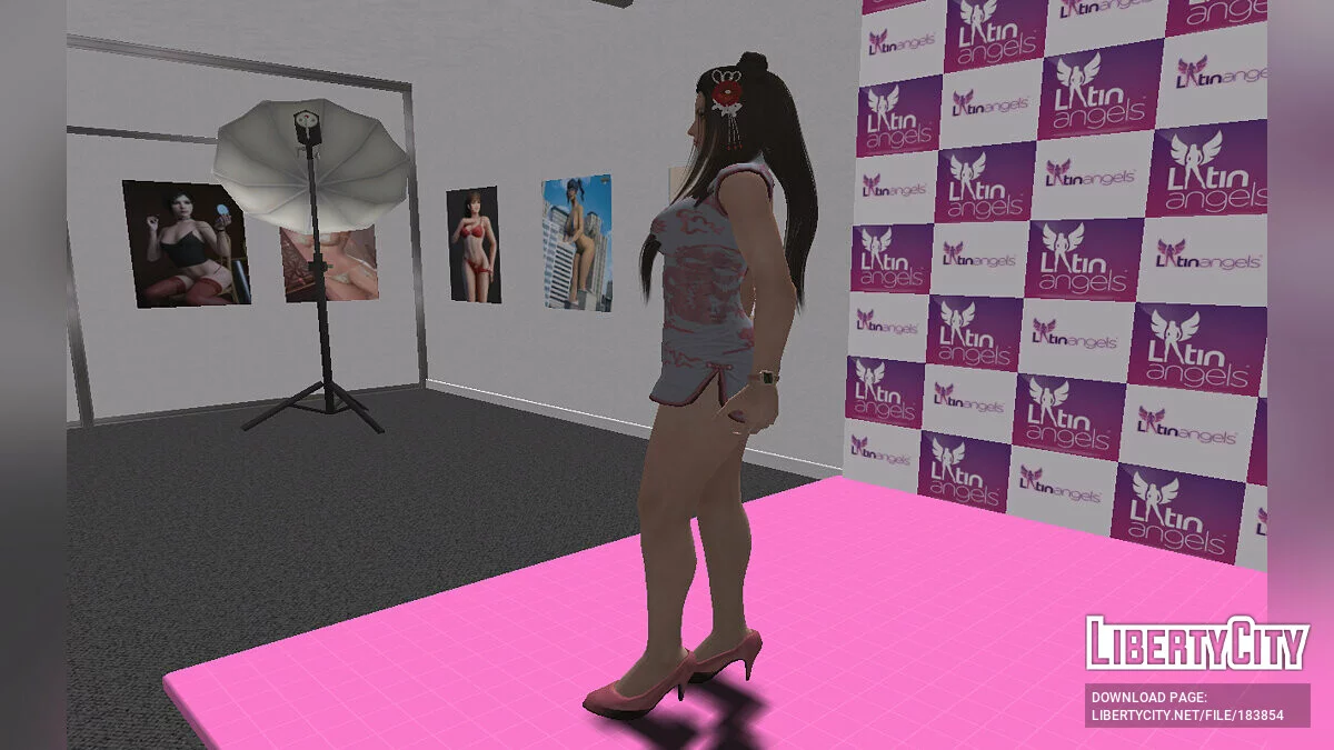 Mai Shiranui de Dead or Alive em um vestido / GTA San Andreas