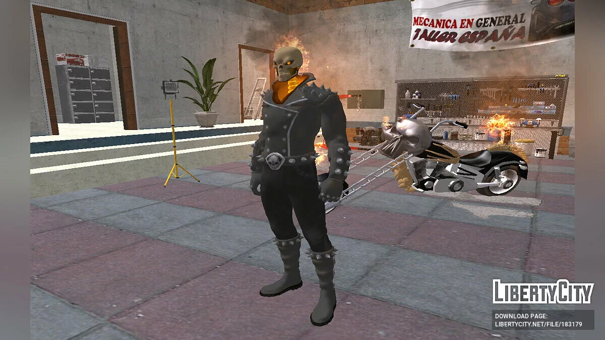 Ghost Rider de Fortnite / GTA San Andreas