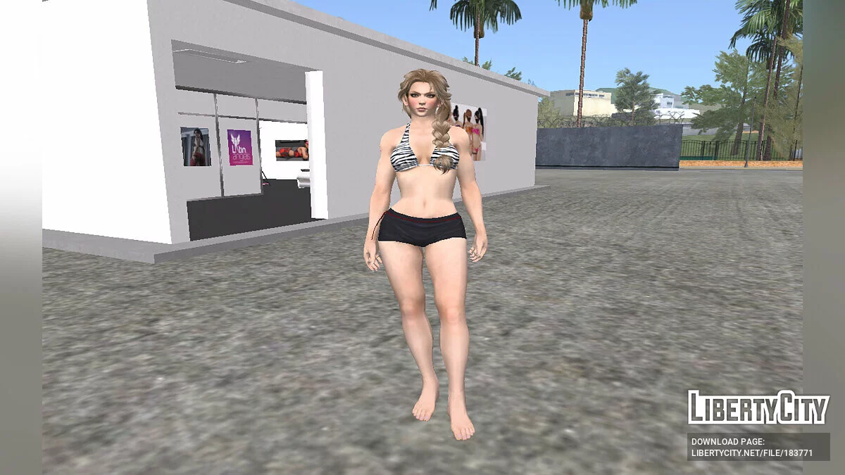 Sarah Bryant in kurzen Shorts / GTA San Andreas
